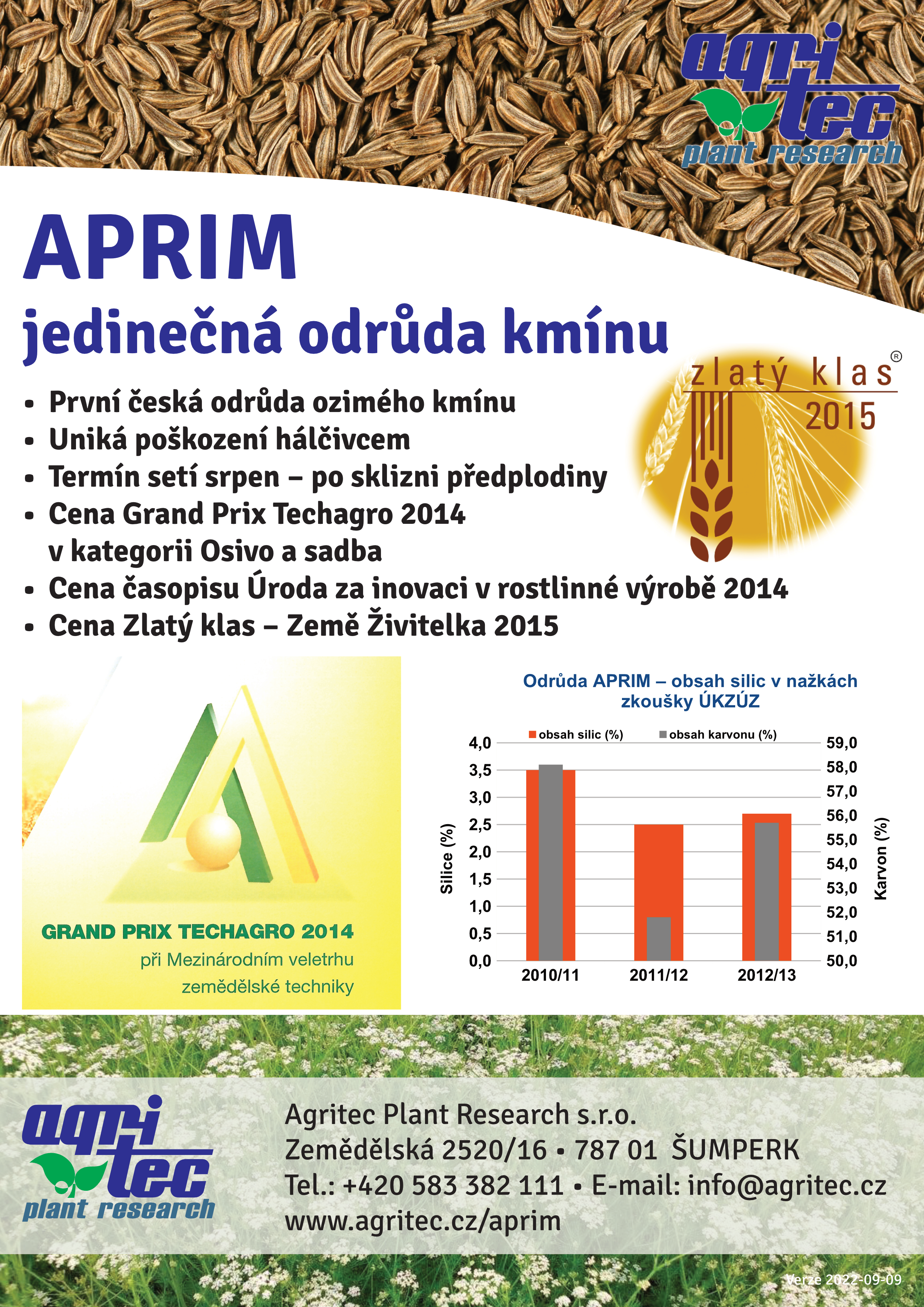 Aprim - ozimý kmín - leták (2023)